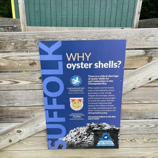 Oyster shell deposit