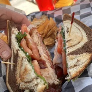 a turkey sandwich