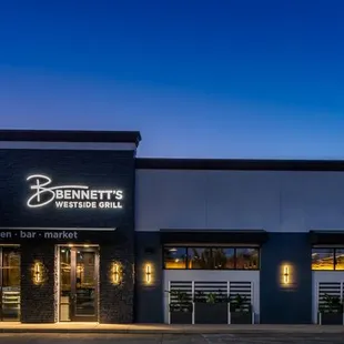 the exterior of the restaurant