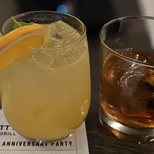 Ginger &amp; Juice and Pecan Old Fashioned