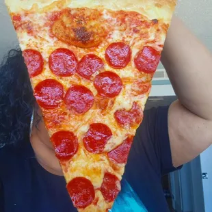 HUGE Pepperoni slice.