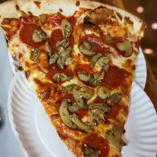 Pepperoni &amp; Garlic Mushroom Slice