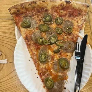 Sausage with jalapeños