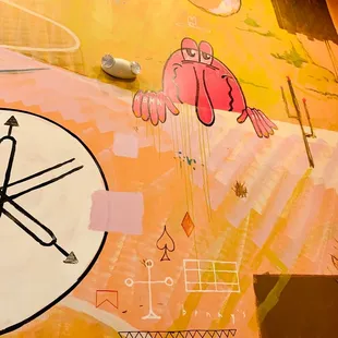 a clock on a wall