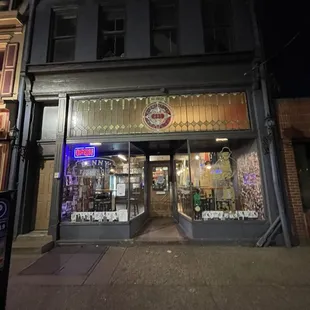 the front of the store