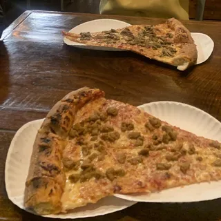 Italian Sausage Pizza Slice