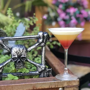 Candy corn cocktail