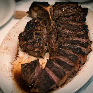 a steak on a plate