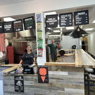 Order counter with menu