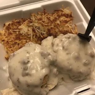 Biscuit and Sausage Gravy Plate