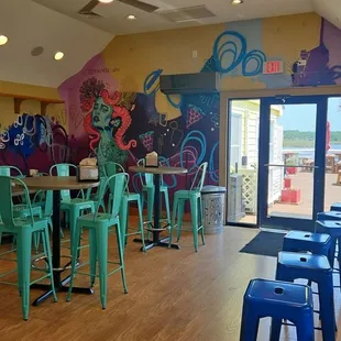 the interior of a restaurant