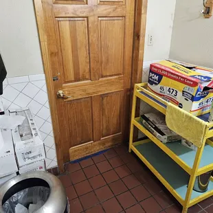 Bathroom used as storage?