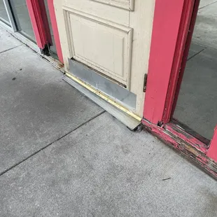 Rotting out door frame