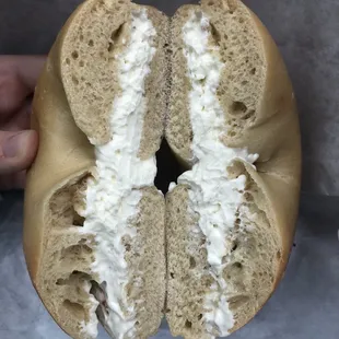 Plain Cream Cheese Sandwich