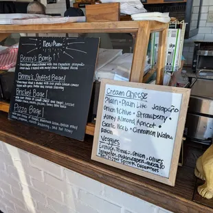New menu &amp; cream cheese flavors as well as veggies
