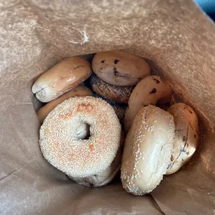 Dozen bagels.