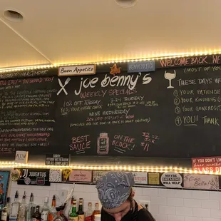 View from the front counter
