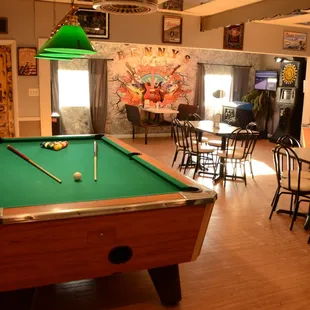 a pool table