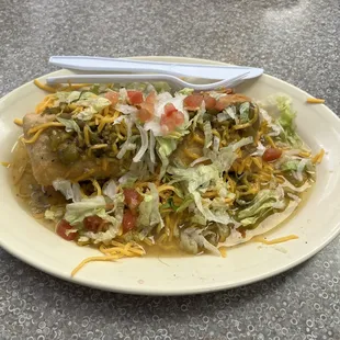 Smothered combo burrito