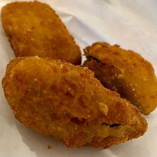 Jalapeño poppers.