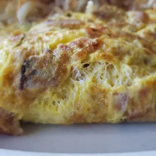 Meat lovers omelette