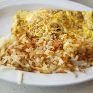 Meat lovers omelette