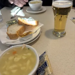 Chicken dumpling soup