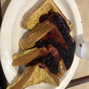Blueberry Fruit French Toast