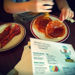 bacon and pancakes