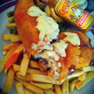 fish and chips, seafood, food, fish