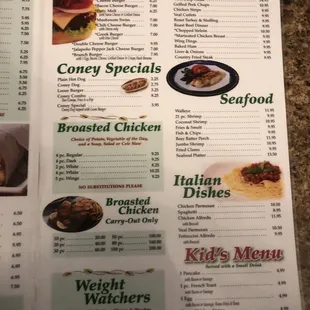 New menu