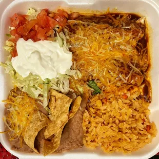 Enchiladas plate