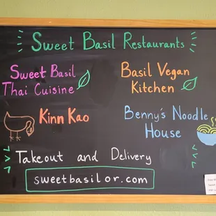 All 4 restaurants utilize same kitchen at Sweet Basil