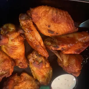 Wings (Bone-in) with habanero sauce