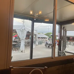 One view to the outside dining area.