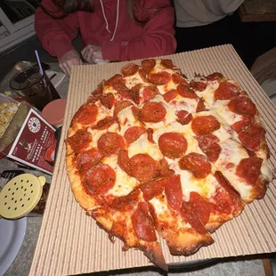 Pepperoni pizza