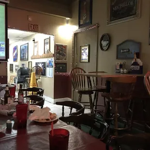 Back of restaurant