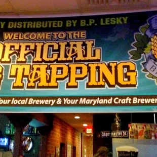 This was for the official tapping party years ago