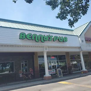 the front of the restaurant