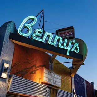 the neon sign