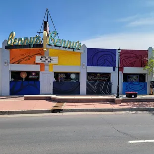 the outside of the building