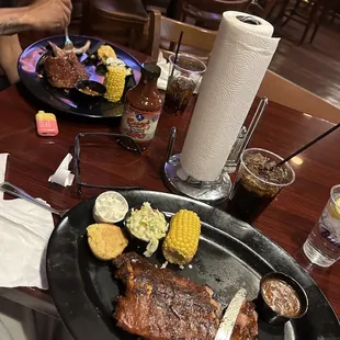 Brisket half rack with sides $13.99