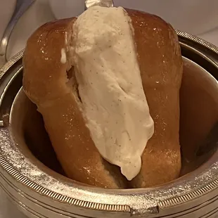 Amazing dessert with amaretto