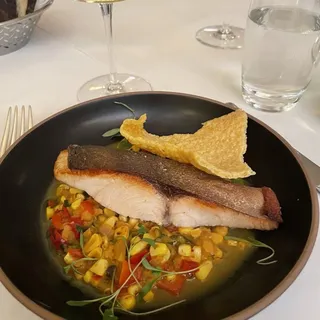 Pan fried Amberjack