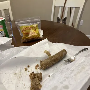 Hot boudin, feat. bb truffle 3 it's a little on the bland side but cooked perfectly with a little kick