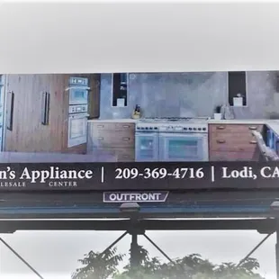 our billboard is up on highway 99 come on in to our 10,000 sq ft showroom and see what we have on display!
