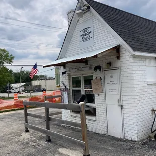 The Shack where orders are placed and prepared.