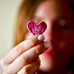 'be kind' heart token