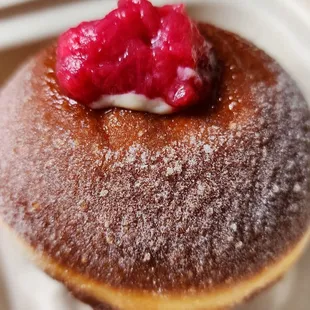 Rhubarb Jam &amp; Vanilla Bean Bomboloni ($6.50, 3/11/23)