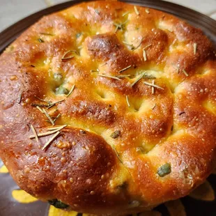 Foccacia w/Castelvetrano Olives, Lemon Zest &amp; Herbs ($7, 3/11/23)